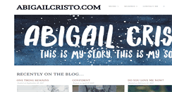 Desktop Screenshot of abigailcristo.com