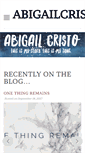 Mobile Screenshot of abigailcristo.com