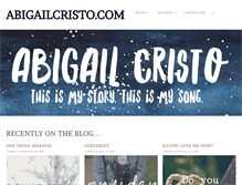 Tablet Screenshot of abigailcristo.com